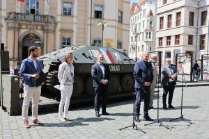 Zahájení výstavy V jako vítězství na Mariánském náměstí