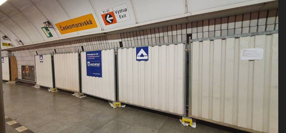 Ilustrační foto - rekonstrukce stanice Českomoravská