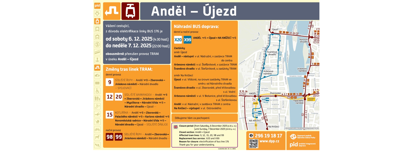 Anděl - Újezd - pros