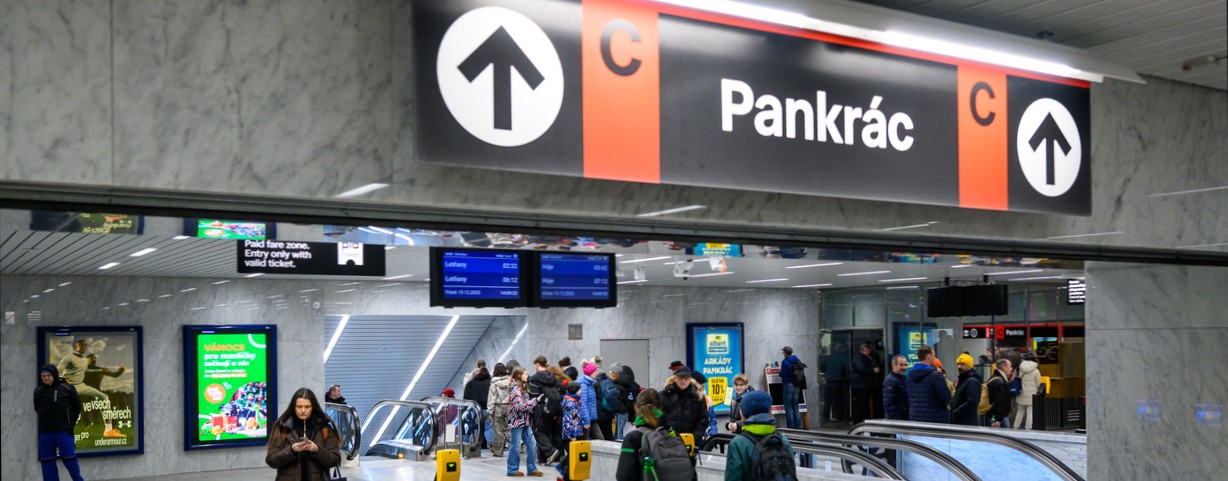 Vestibul stanice Pankrác po rekonstrukci