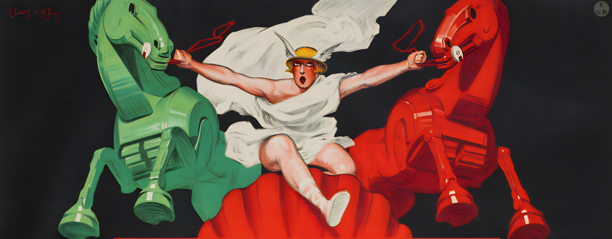 Jeden z vystavovaných plakátů na výstavě L´Espirit Français_02