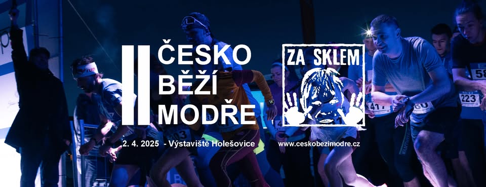 Vizuál akce Česko běží modře