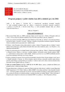 Příloha č. 1 k usnesení Rady HMP č. 1567 ze dne 21.7.2025