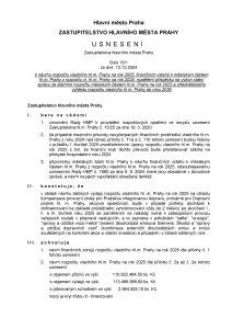 Usnesení Zastupitelstva HMP č. 19_1 ze dne 12.12.2024