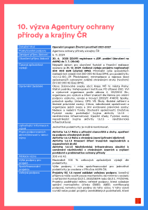 AOPK OPŽP ZMV_10. výzva SC 1.6