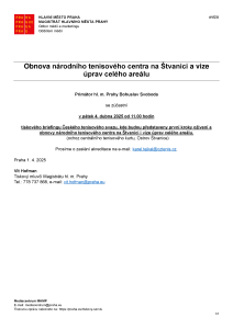 250401 - Avízo  - Štvanice