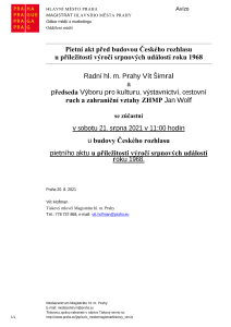 3309899_Pietní akt před budovou Českého rozhlasu u příležitosti výročí srpnových událostí roku 1968
