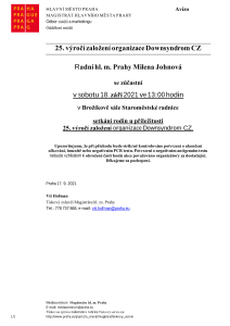 25. výročí založení organizace Downsyndrom CZ