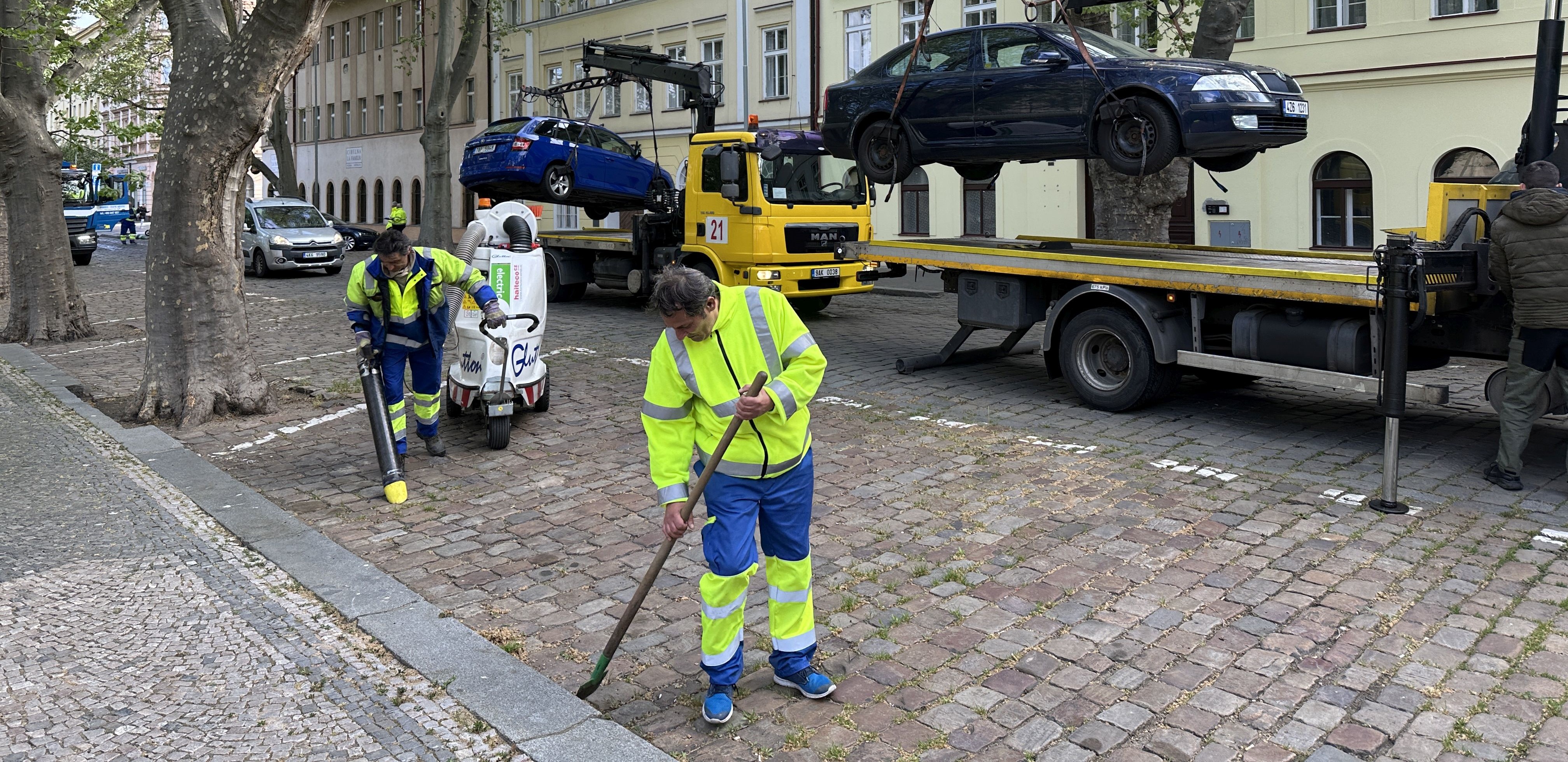 Ilustrační foto - čištění pražských komunikací