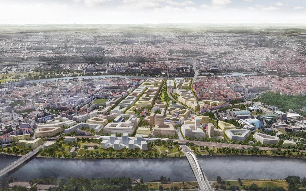 Vizualizace největšího pražského brownfieldu Bubny–Zátory