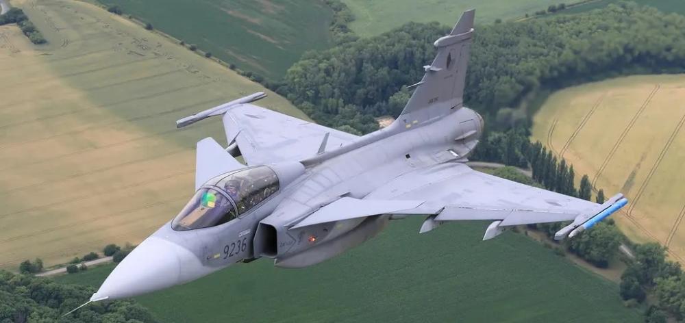Ilustrační foto: Stíhačka JAS-39 Gripen 